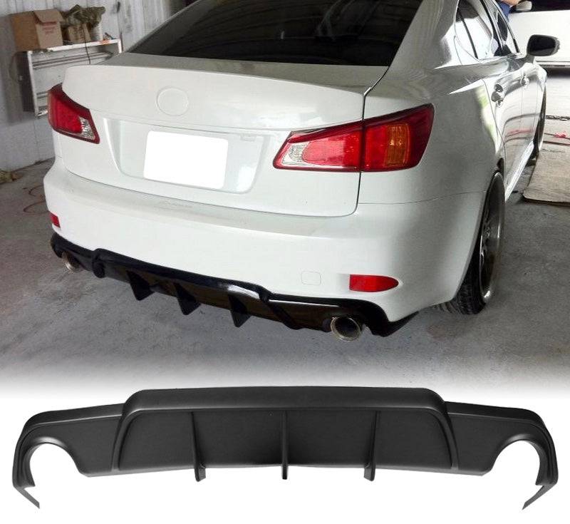 2006-2013 Lexus IS250 IS350 Rear Bumper Lip Diffuser - Wald & DMR Style Carbon Fiber Rear Diffuser for Enhanced Aerodynamics & Sporty Look - Perfect for Car Enthusiasts & Street Racing Upgrades