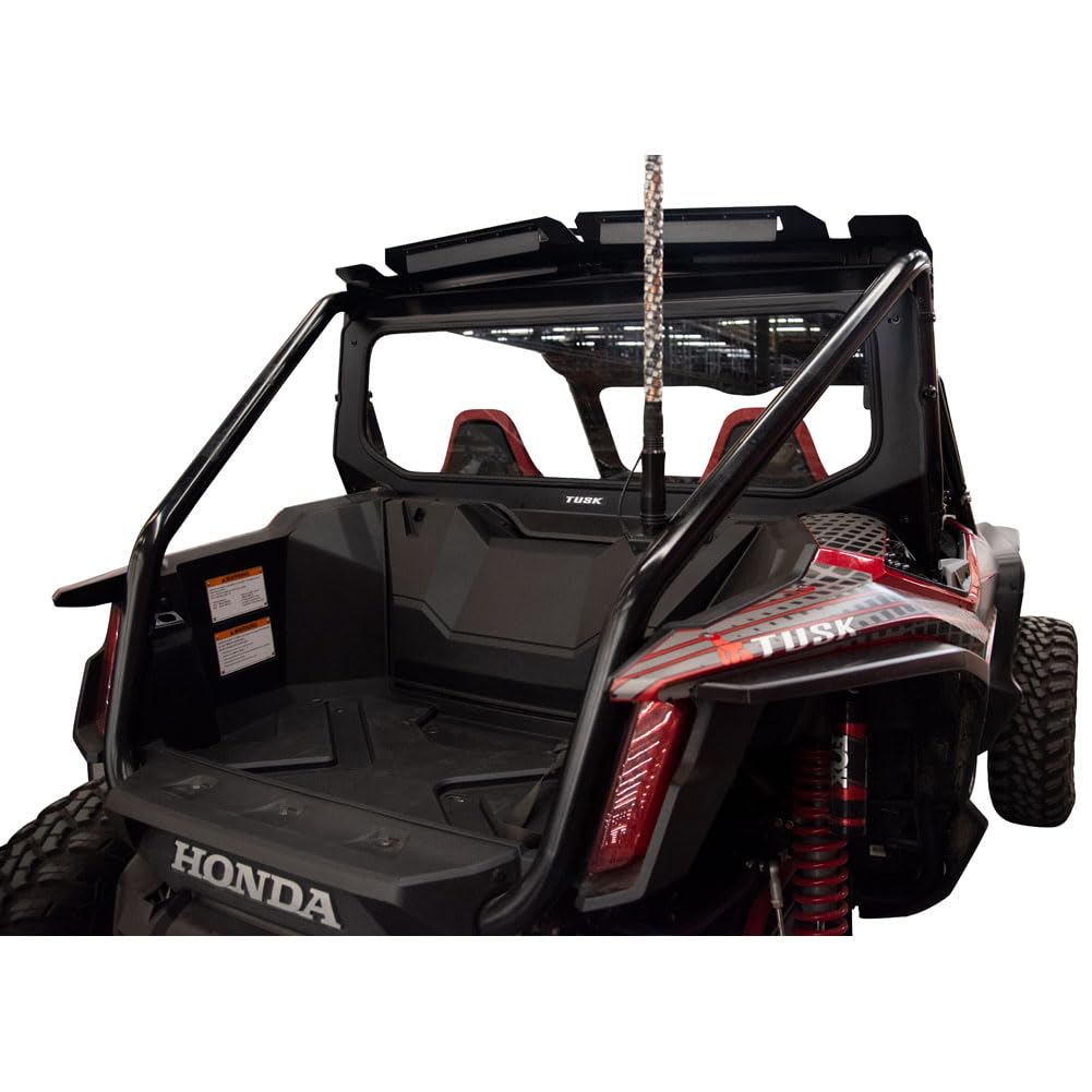 Tusk UTV Rear Glass Window Replacement for Honda Talon 1000R Fox Live Valve (2021-2024 Models) - Durable Rear Windshield for Off-Road Adventures & Trail Riding