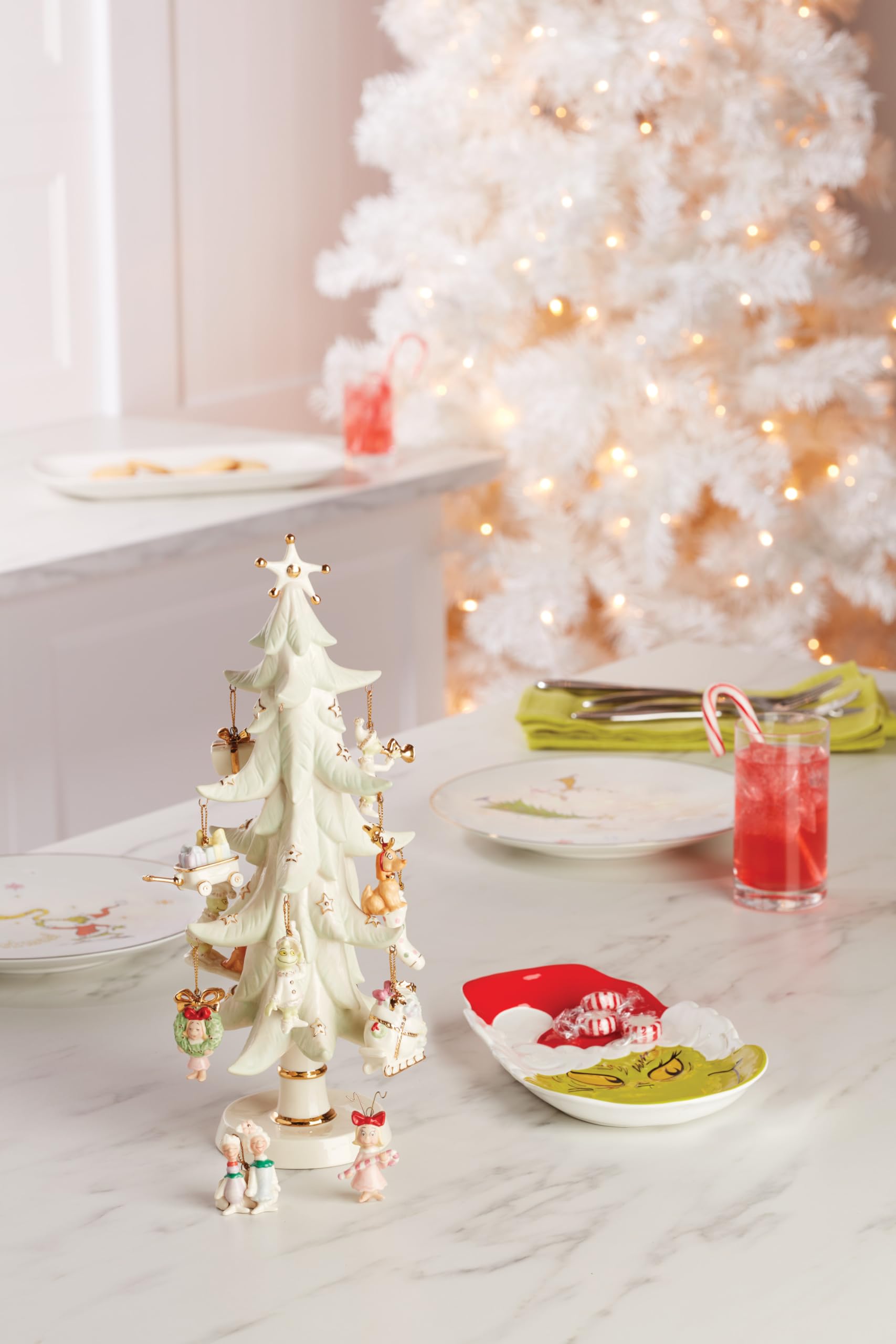 Lenox 894168 Merry Grinchmas Candy Dish - Festive Christmas Holiday Serving Bowl for Candy, Treats & Decor | Perfect for Holiday Parties, Gift Exchanges & Festive Table Settings