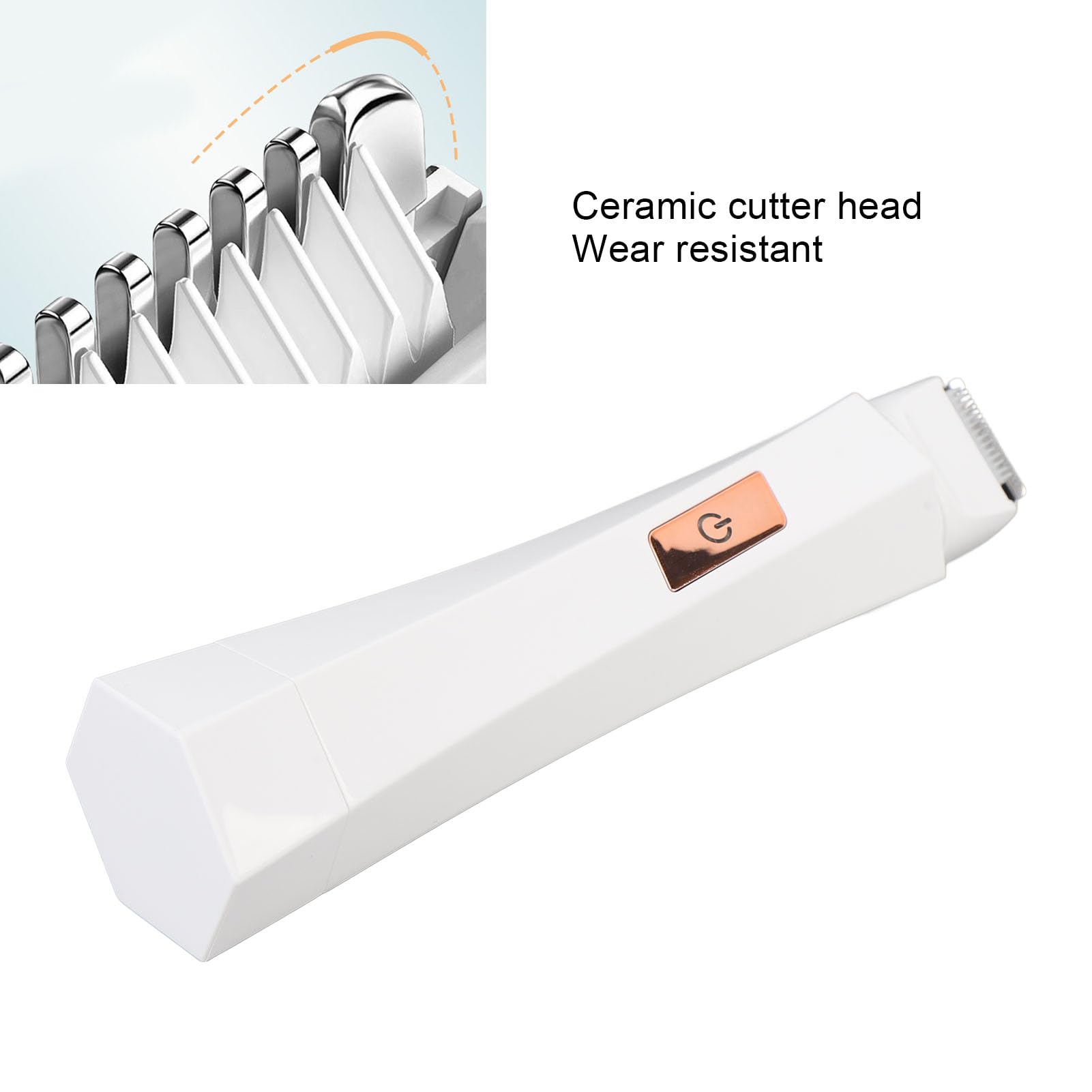 Dual Head Electric Hair Trimmer for Women - IPX7 Waterproof 2-in-1 Hair Removal Device with Ceramic Shaving Heads | Perfect for Body Grooming, Bikini Line, Underarms & Sensitive Areas