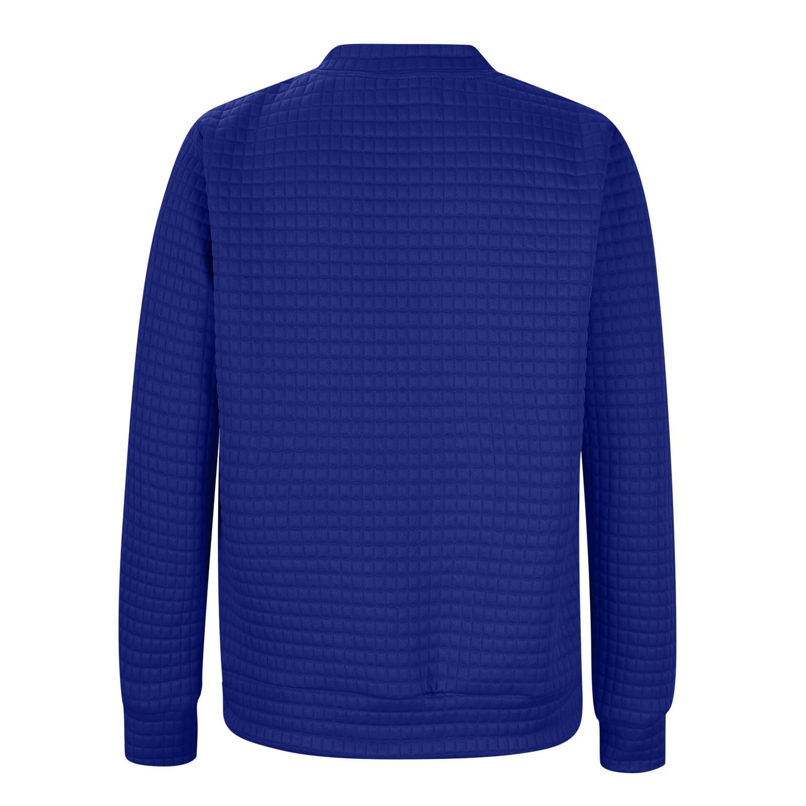 Women's Ribbed Knit Waffle Jacket - Casual Zip Up Long Sleeve Lightweight Coat for Fall 2024 | Solid Color Dressy Outerwear for Work, Travel & Everyday Wear