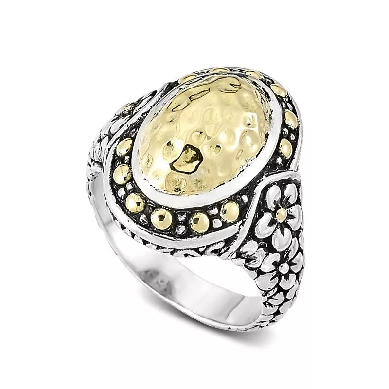 Ijen Ring - Elegant Silver & Gold Jewelry for Women - Perfect for Weddings, Parties & Everyday Wear