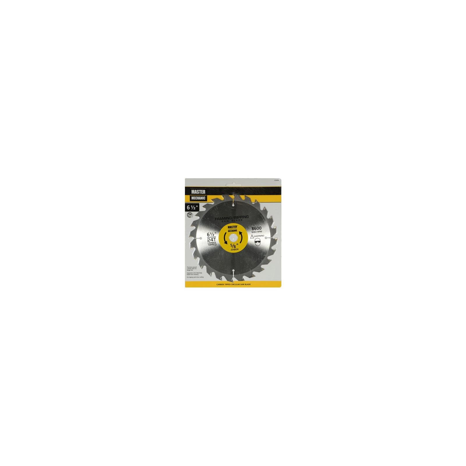 Master Mechanic 316596 6-1/2-Inch 24-Tooth Framing & Rip Circular Saw Blade (10-Pack) - Perfect for Woodworking, DIY Projects & Construction