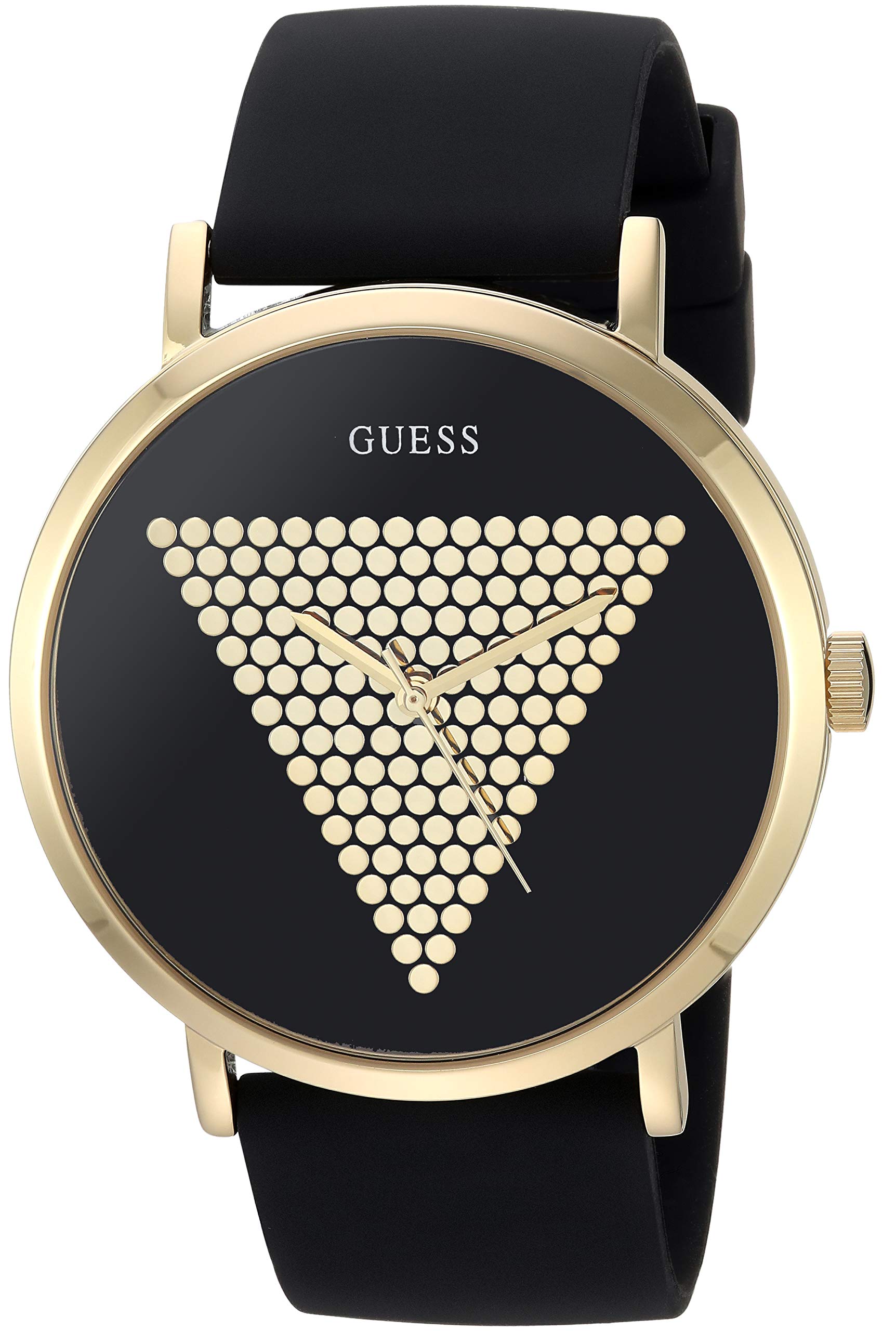 GUESS 45mm Iconic Logo Stainless Steel Watch for Men - Stylish Casual & Business Wear - Perfect for Everyday Use, Office, and Special Occasions