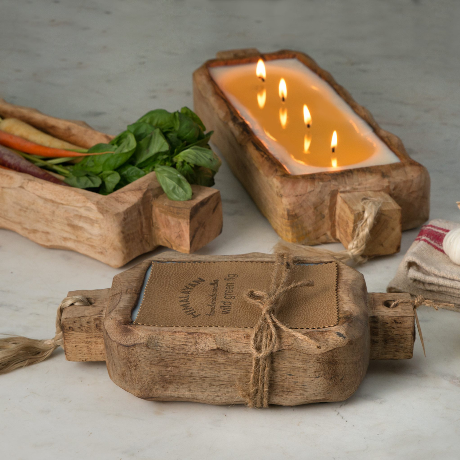 Natural Driftwood Tobacco Bark Scented Candle - Handmade Soy Wax Aromatherapy Candle for Home, Relaxation & Romantic Ambiance - Perfect for Living Room, Bedroom & Spa Decor