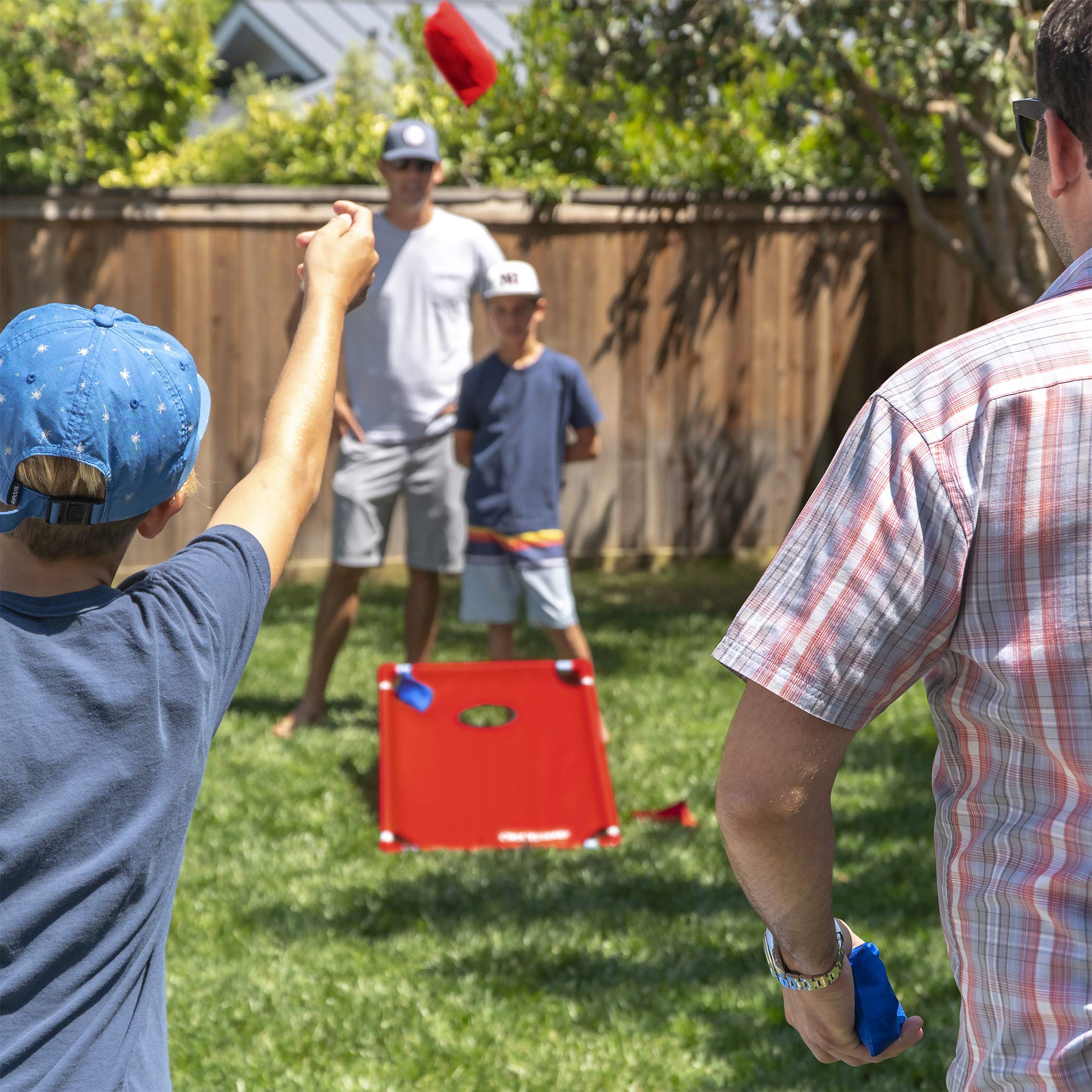 GoSports Portable 3 x 2 ft Cornhole Game Set - Premium Bean Bag Toss Game for Adults, Kids, Family & Outdoor Parties - Backyard, Tailgating, Beach & Camping Fun