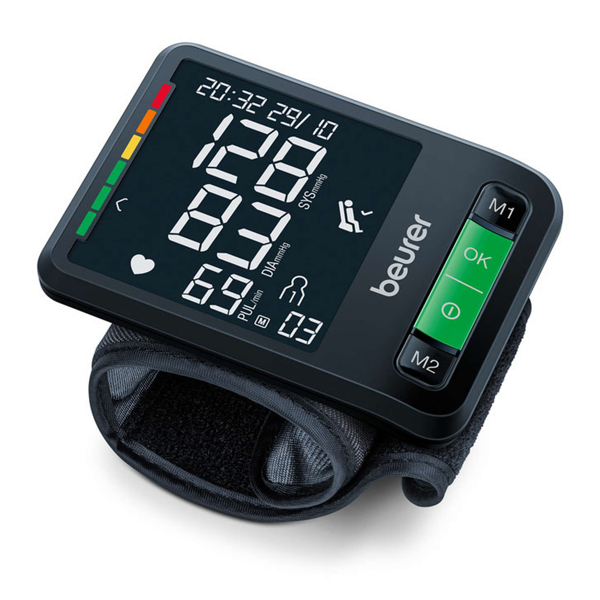 Beurer BC 87 Bluetooth Wrist Blood Pressure Monitor - Accurate Digital BP Meter for Home Use, Fitness Tracking & Health Monitoring