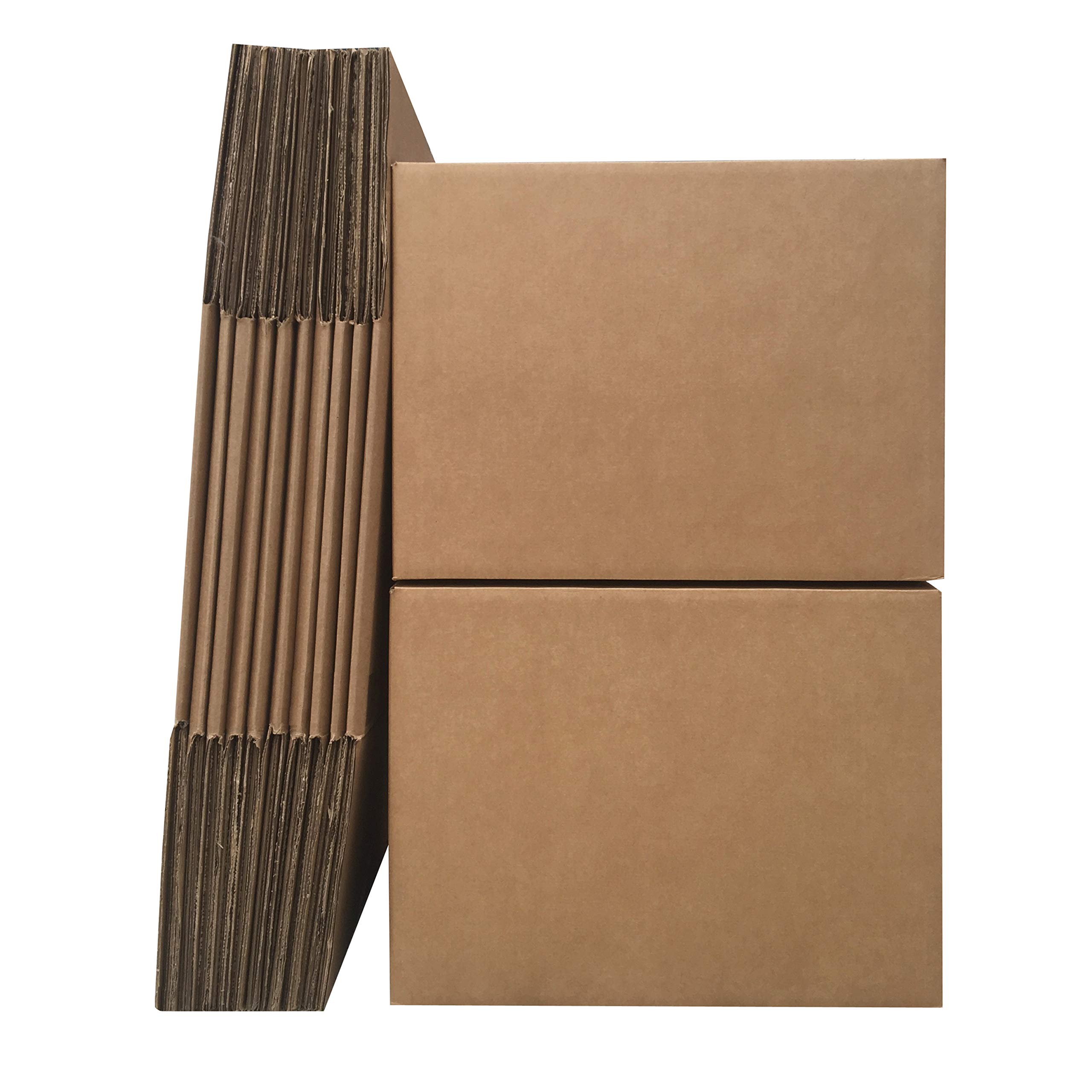 Amazon Basics Heavy Duty Cardboard Moving Boxes - 12 Pack Large (20