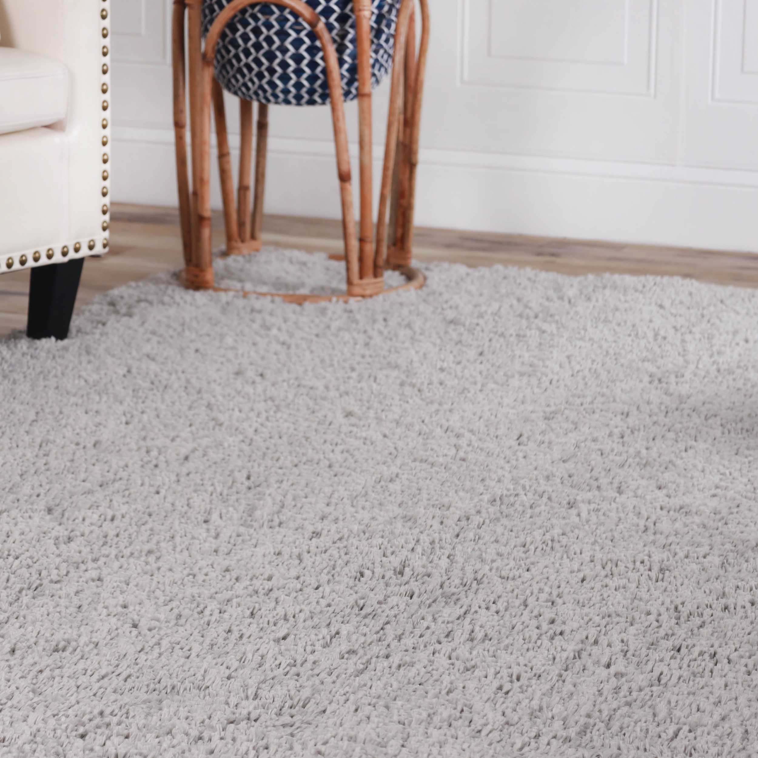 Berlin Solid Indoor Plush Shag Runner Rug - Soft Area Rug for Living Room, Bedroom, Nursery - Non-Slip Comfortable Floor Mat for Home Decor