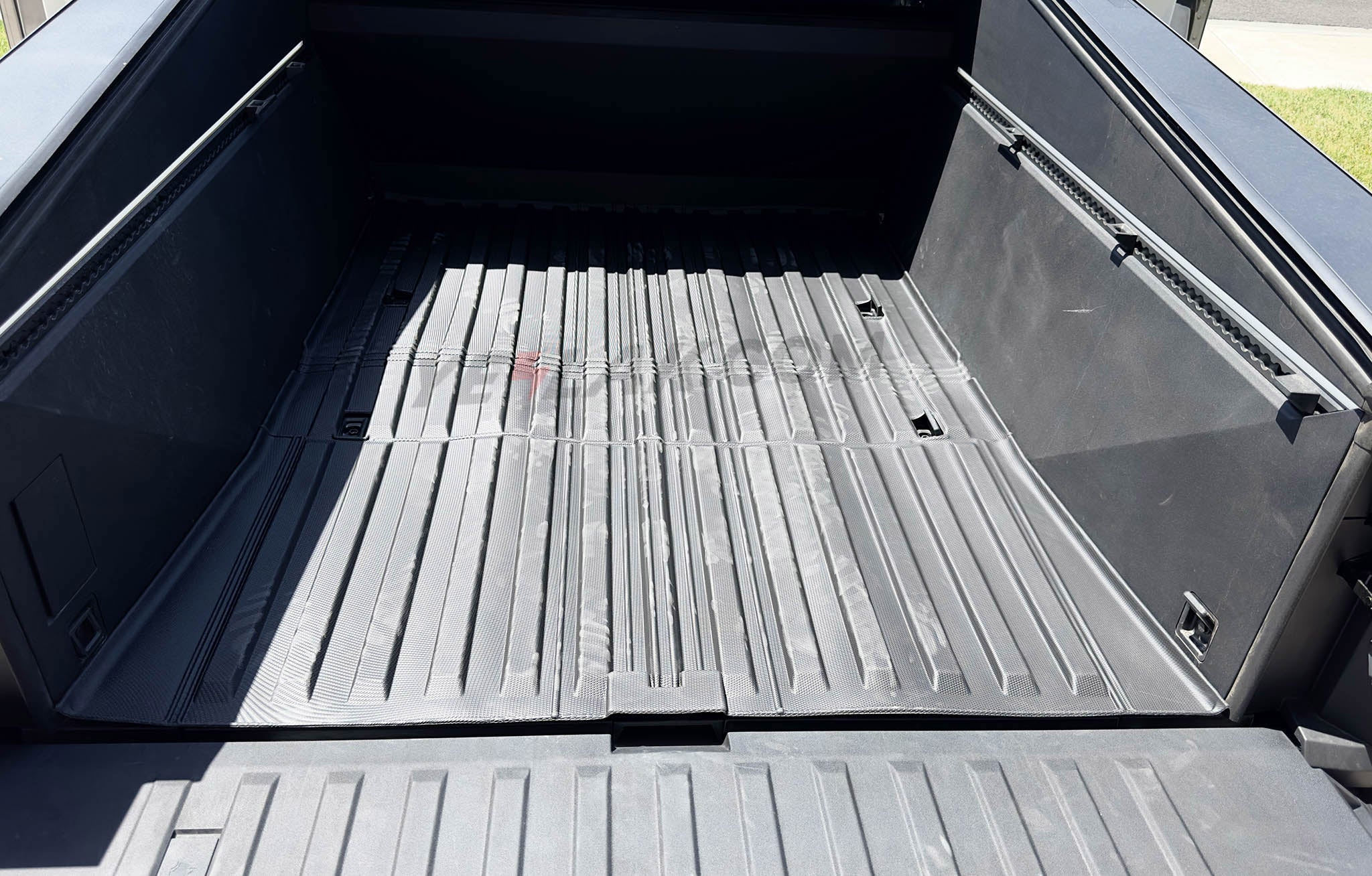 Premium Heavy-Duty Front, Bed & Sub-Bed Cargo Liner Mats for Tesla Cybertruck - All-Weather Protection & Custom Fit for Off-Road, Camping & Hauling