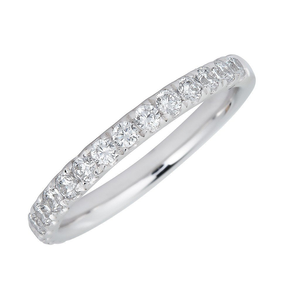 14KT Gold 1/2 CTW Diamond Band Ring for Women - Elegant Stackable Wedding Band, Anniversary Gift, or Everyday Jewelry - Perfect for Bridal Sets, Special Occasions & Daily Wear