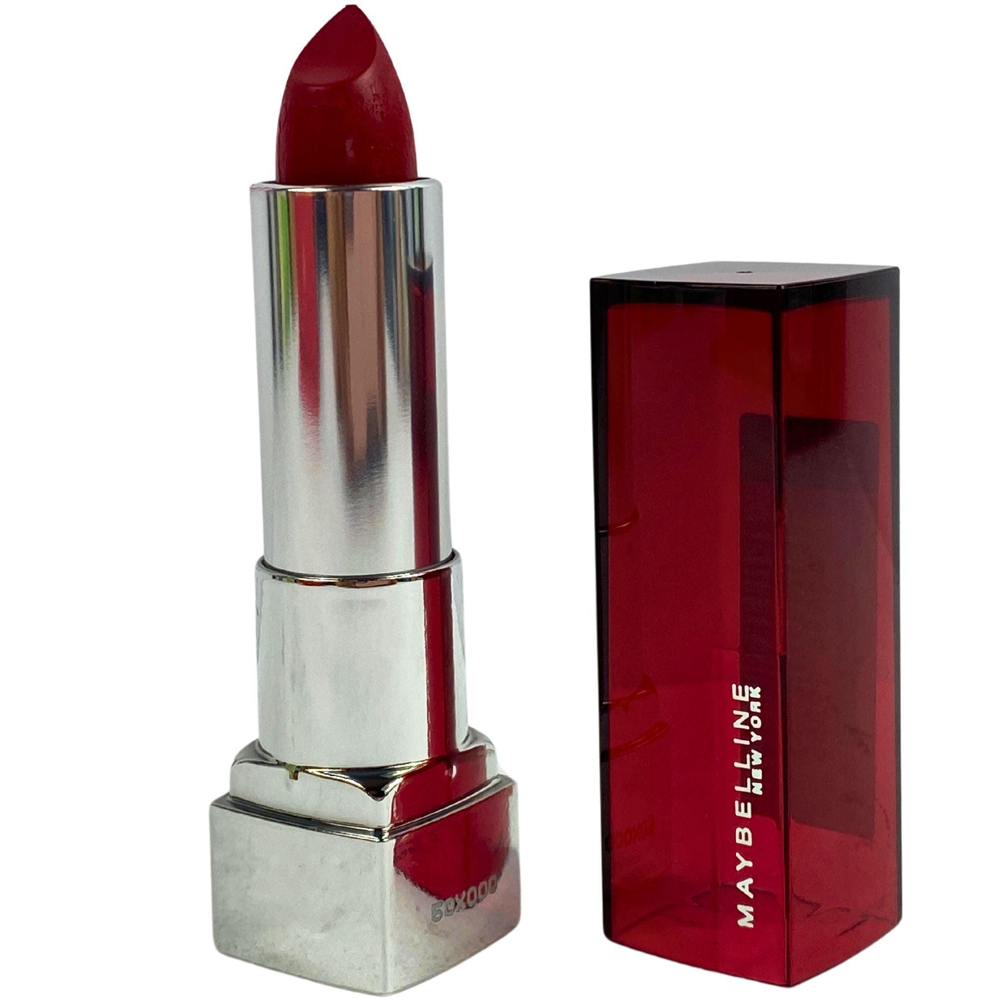 Maybelline Color Sensational Cream Lipstick - 645 Red Revival, 0.15 oz (50 Pcs Bulk) - Long Lasting Moisturizing Lip Color for Parties, Weddings & Everyday Wear