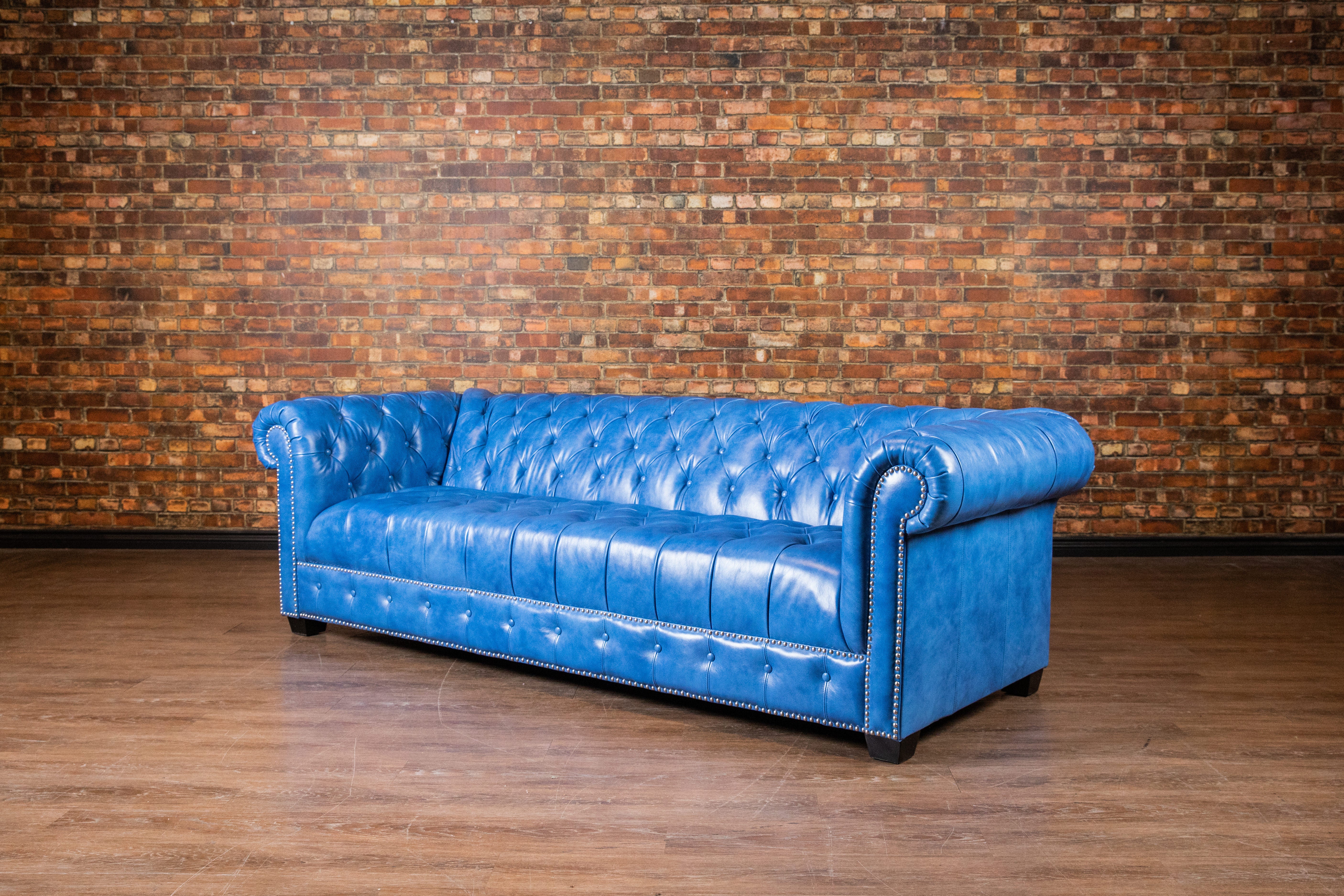 Royal Britannia Genuine Leather Sofa - Luxurious Comfort for Living Room, Office & Lounge - Premium Quality & Elegant Design