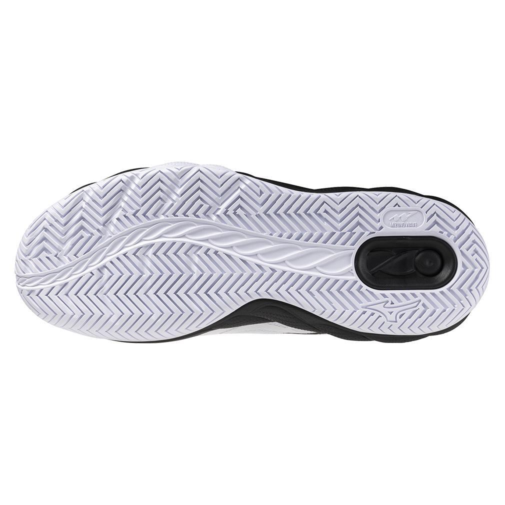 Men's Wave Enforce Court AC Tennis Shoes - White & Black | High-Performance Athletic Shoes for Tennis, Badminton & Casual Wear
