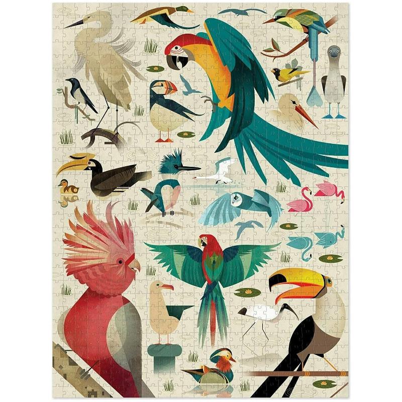 World of Birds 750 Piece Jigsaw Puzzle - Beautiful Avian Wildlife Scene for Adults & Teens - Perfect for Family Game Night & Relaxation