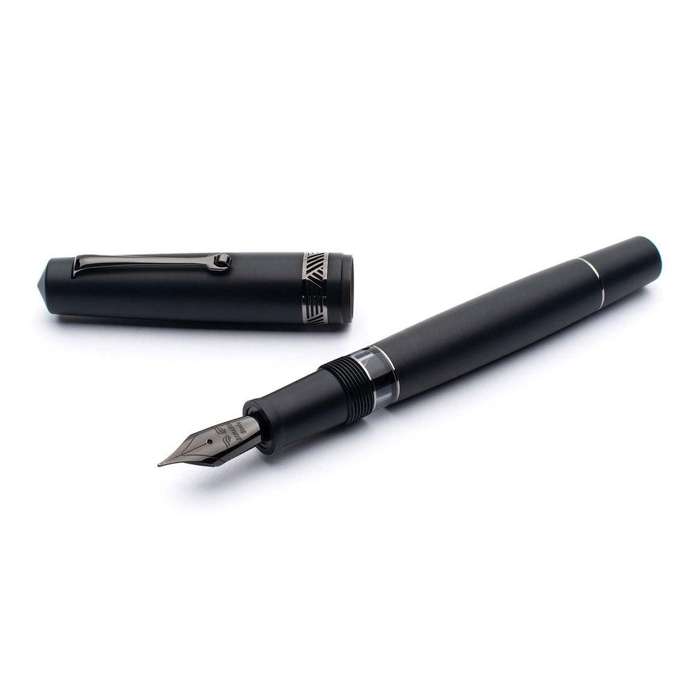 Leonardo Fountain Pen Momento Magico - Premium Stainless Steel Matte Black Edition (2022) | Luxury Writing Instrument for Professionals & Gift Giving