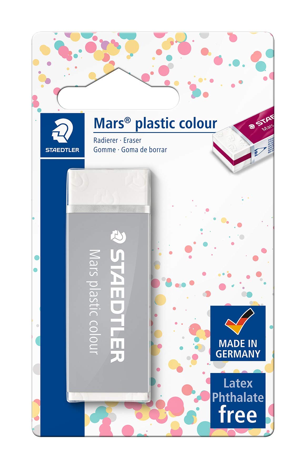 STAEDTLER Mars Plastic Eraser - 2-Pack Premium Quality Color Sandwich Design for Artists & Students | Perfect for Sketching, Drawing & School Projects