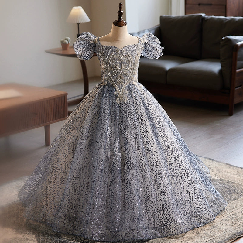 Sparkly Sequins Pageant Dress for Baby Girls - Elegant Toddler Birthday Party Gown | Perfect for Beauty Contests, Photoshoots & Special Occasions