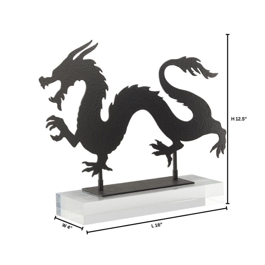 Cyan Design 11703 Shenron Dragon Statue - Black Horizontal Decorative Figurine for Home, Office & Anime Collection Display