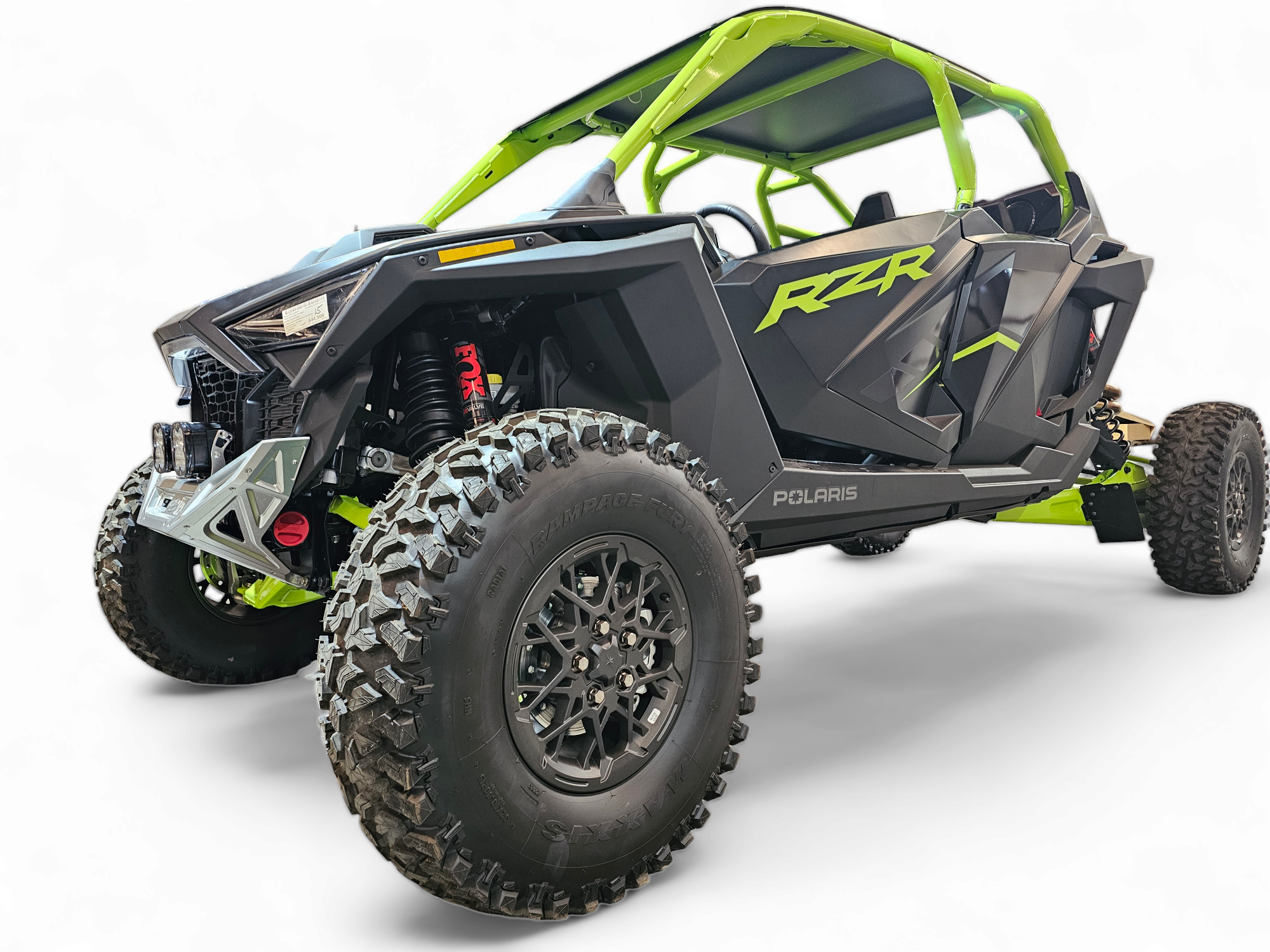 2022-2025 Polaris RZR Pro R & Turbo R Machined Billet Front Winch Bumper (Clear Anodized) - Heavy-Duty Off-Road Protection for Trail Riding & Rock Crawling - FWB610031