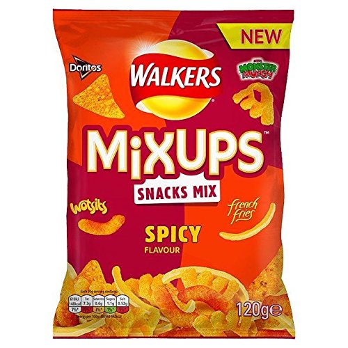 Walkers Mixups Spicy Snack Mix 120g | Crunchy Flavorful Snacks for Parties, Movie Nights & On-the-Go Munching