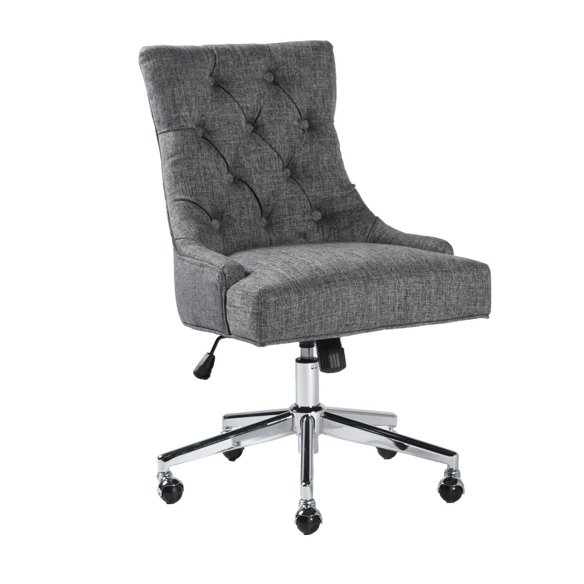 Stylish & Durable Adjustable Fabric Office Chair with Tufted Design - Ergonomic Task Chair for Home Office & Workspace