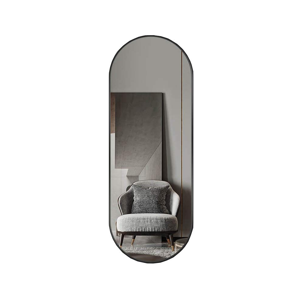 Gold Full-Length Wall Mirror with Frame - Large Dressing Mirror for Bedroom, Cloakroom & Clothing Stores - Stylish Home Decor & Makeup Mirror (60