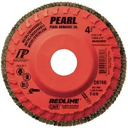 5 x 7/8 Inch Red Line Ceramic Bonded Grinding Disc - Premium Pearl Abrasive Wheel for Metal, Wood & Stone Cutting - Perfect for DIY Projects & Professional Workshops