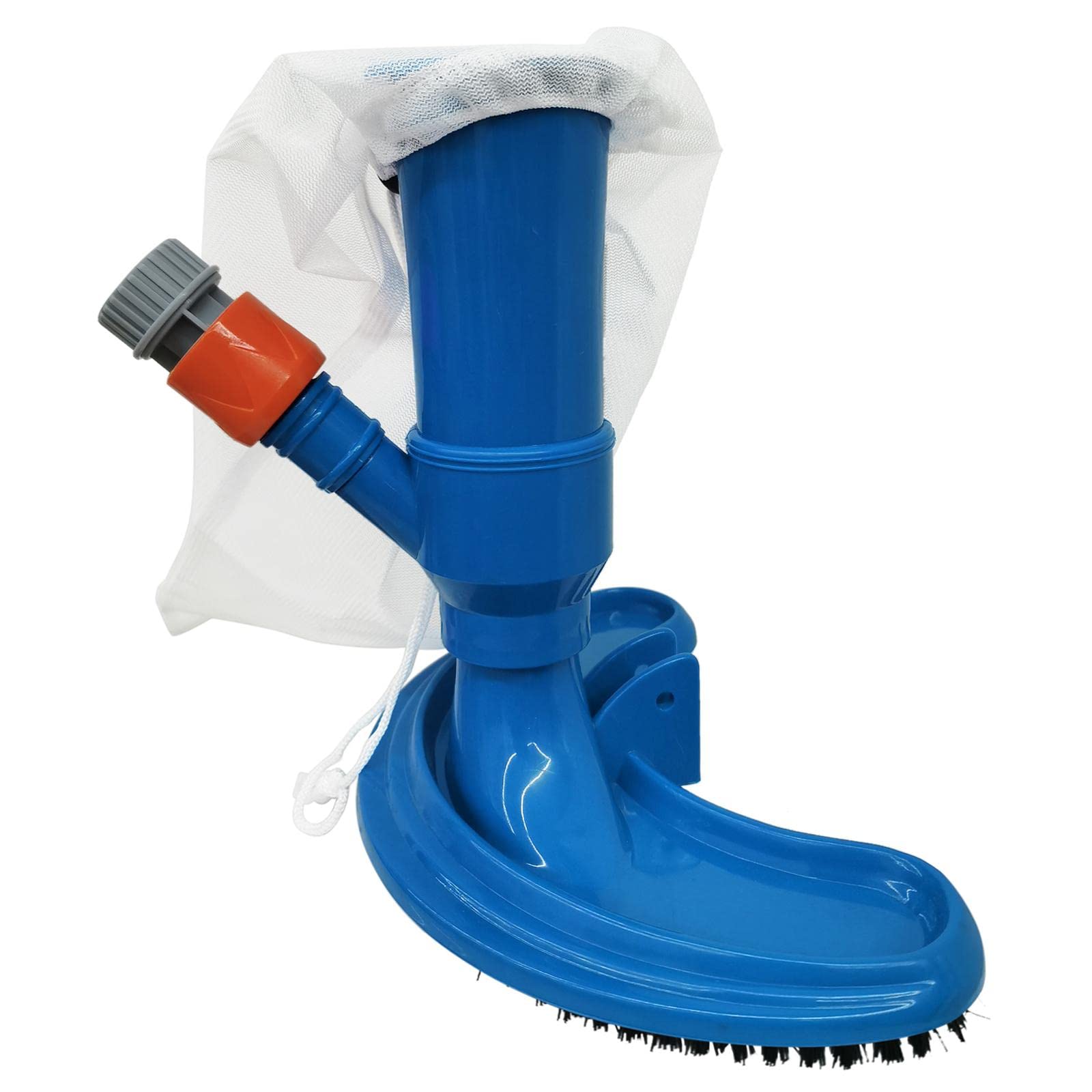 FAKEME Pool Vacuum Cleaner with Net & Brush - Powerful Swimming Pool Cleaning Tool for Inground Pools, Water Parks & Ponds | Ideal for Leaves, Debris & Algae Removal