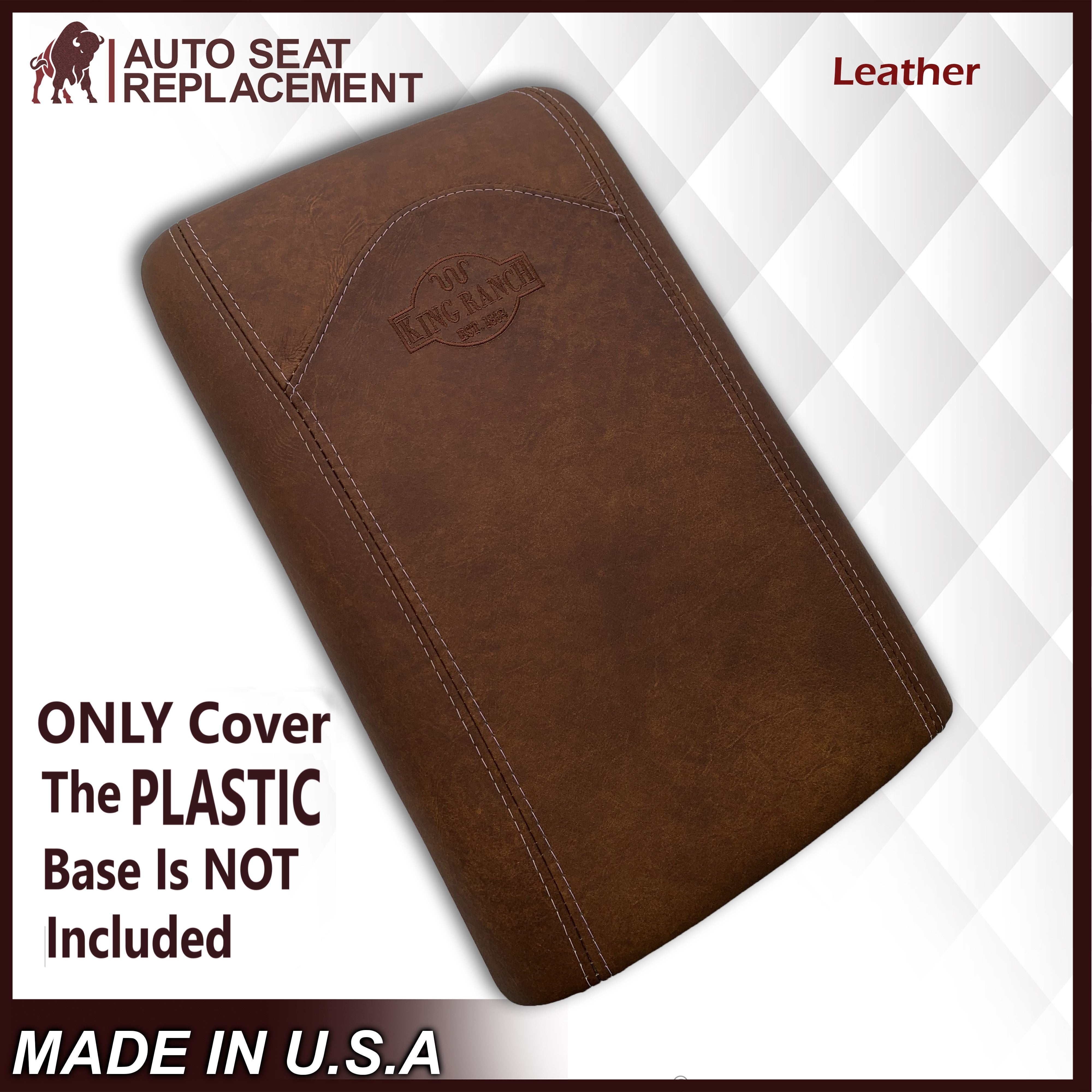 2003-2006 Ford Expedition King Ranch Leather Center Console Armrest Cover - Upgrade Your Truck Interior for Comfort & Style