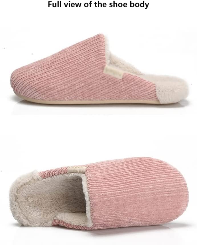 **Women's Winter House Slippers - Thick Plush Anti-Slip Cotton Slip-On Shoes with Soft Sole for Warmth & Comfort - Perfect for Indoor Use, Lounging & Cold Weather**