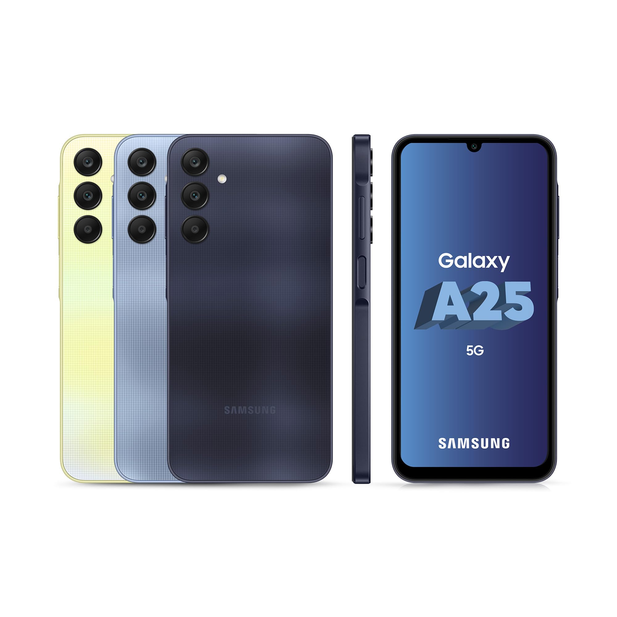 Samsung Galaxy A25 5G Unlocked Smartphone - 256GB Storage, 25W Fast Charger Included, Blue (French Version) | Amazon Exclusive | Perfect for Streaming, Gaming & Productivity on the Go