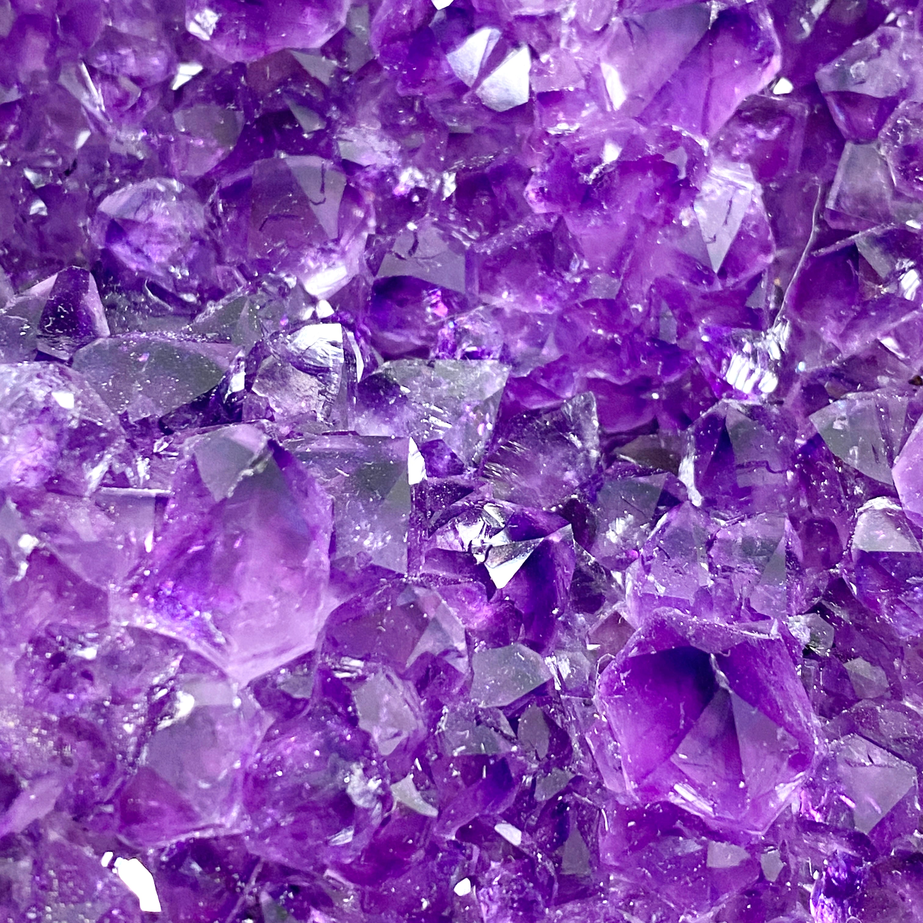 Premium Amethyst Cluster Geode Cut Base - Natural Uruguay A-Grade Amethyst Crystal for Home Decor, Meditation & Healing - AMCB 10