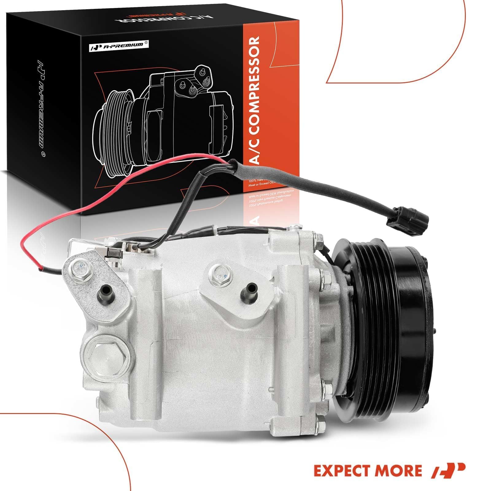 Premium AC Compressor with Clutch for 2009-2013 Honda Fit 1.5L - High Performance Replacement Part - Perfect for Summer Cooling & Long Road Trips