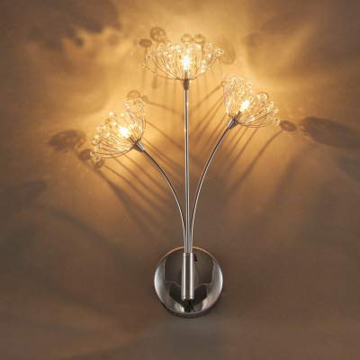 Modern LED Crystal Wall Lamp - Elegant Dandelion Design for Living Room, Dining Room & Club Decor | Energy-Efficient & Stylish Lighting Solution