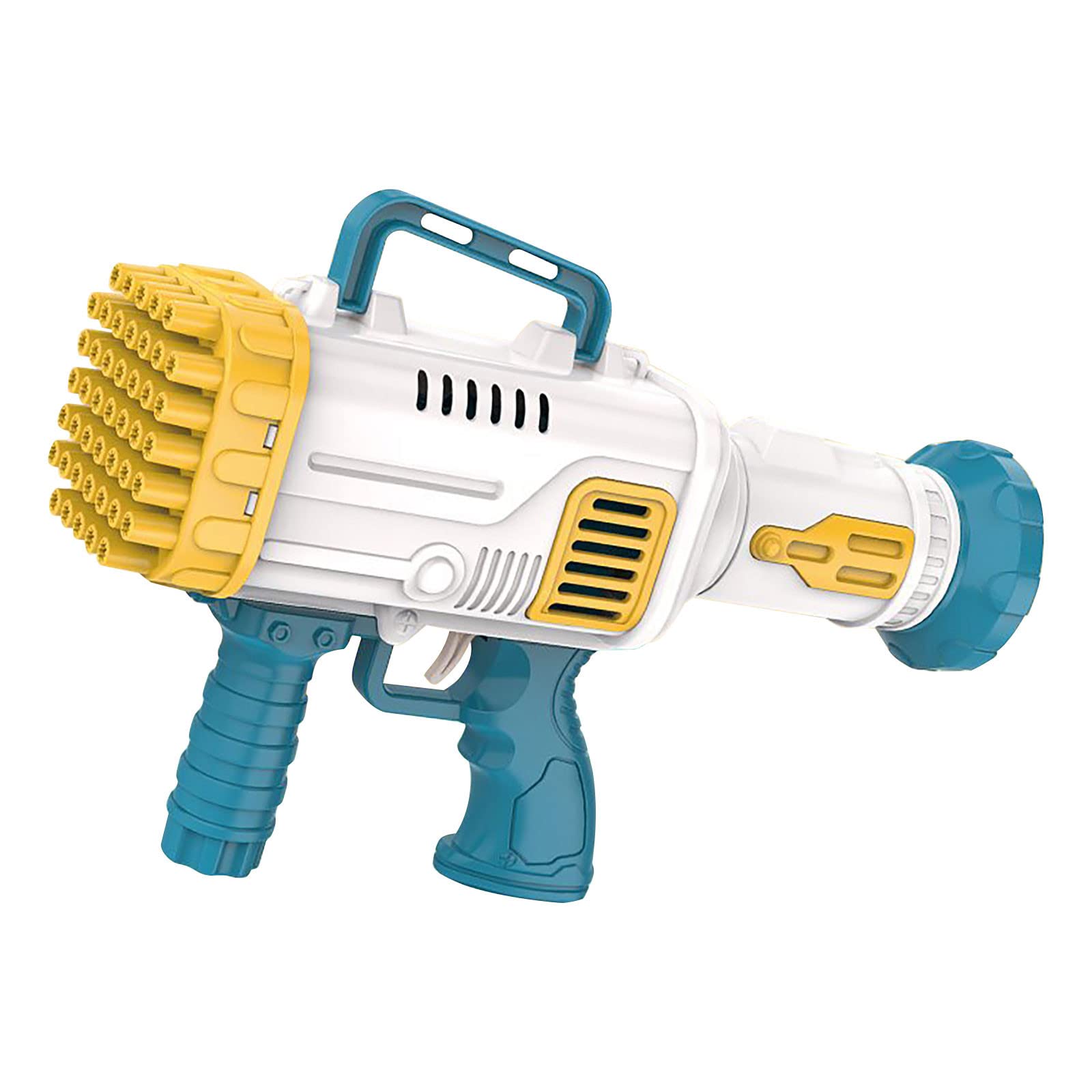Electric Bubble Machine Gun for Kids & Adults - Automatic Bubble Blower Toy with Gatling Design for Outdoor Play, Parties, and Backyard Fun