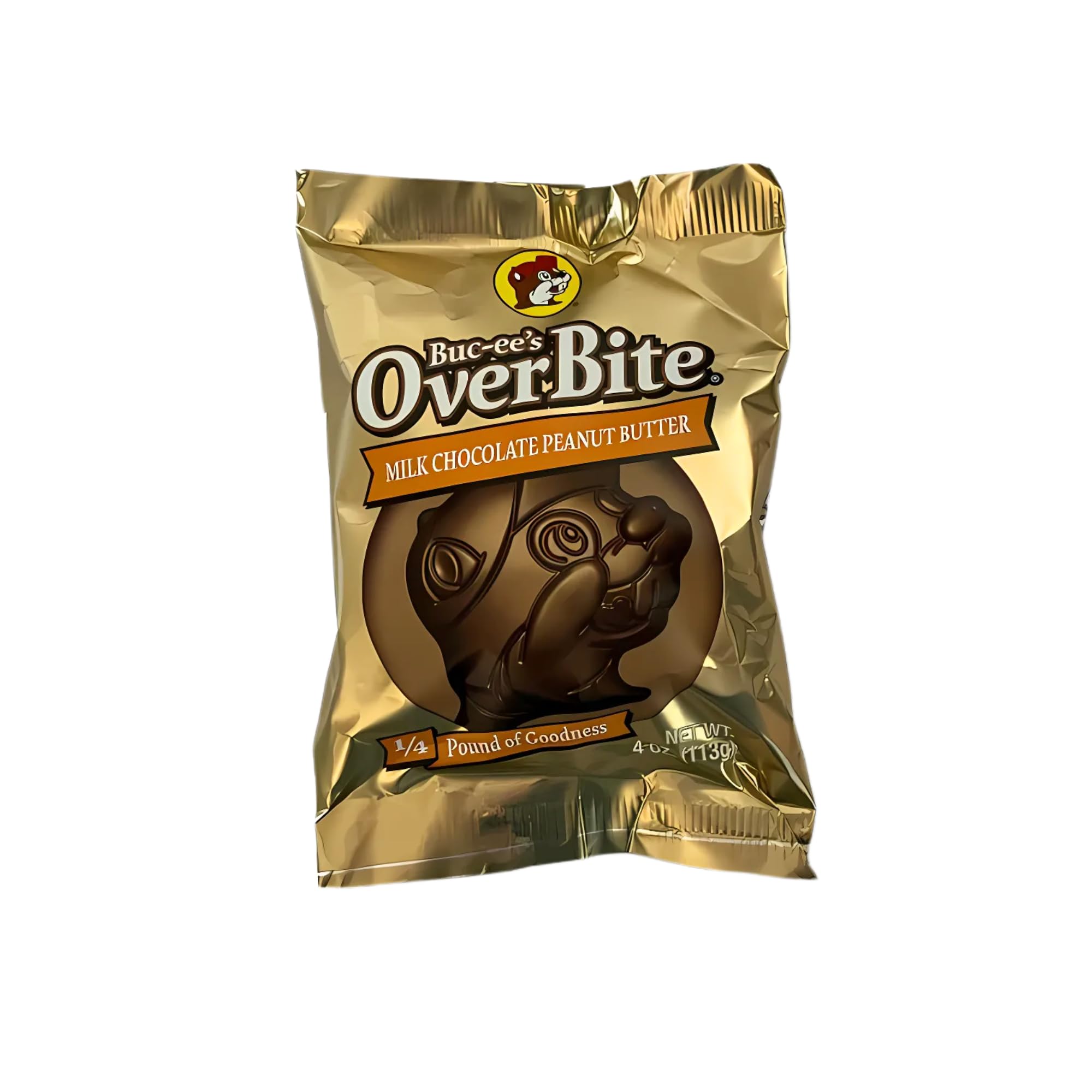Buc-ee's Overbite Milk Chocolate Peanut Butter Candy - Delicious Sweet Treat for Road Trips, Gifts & Snacking