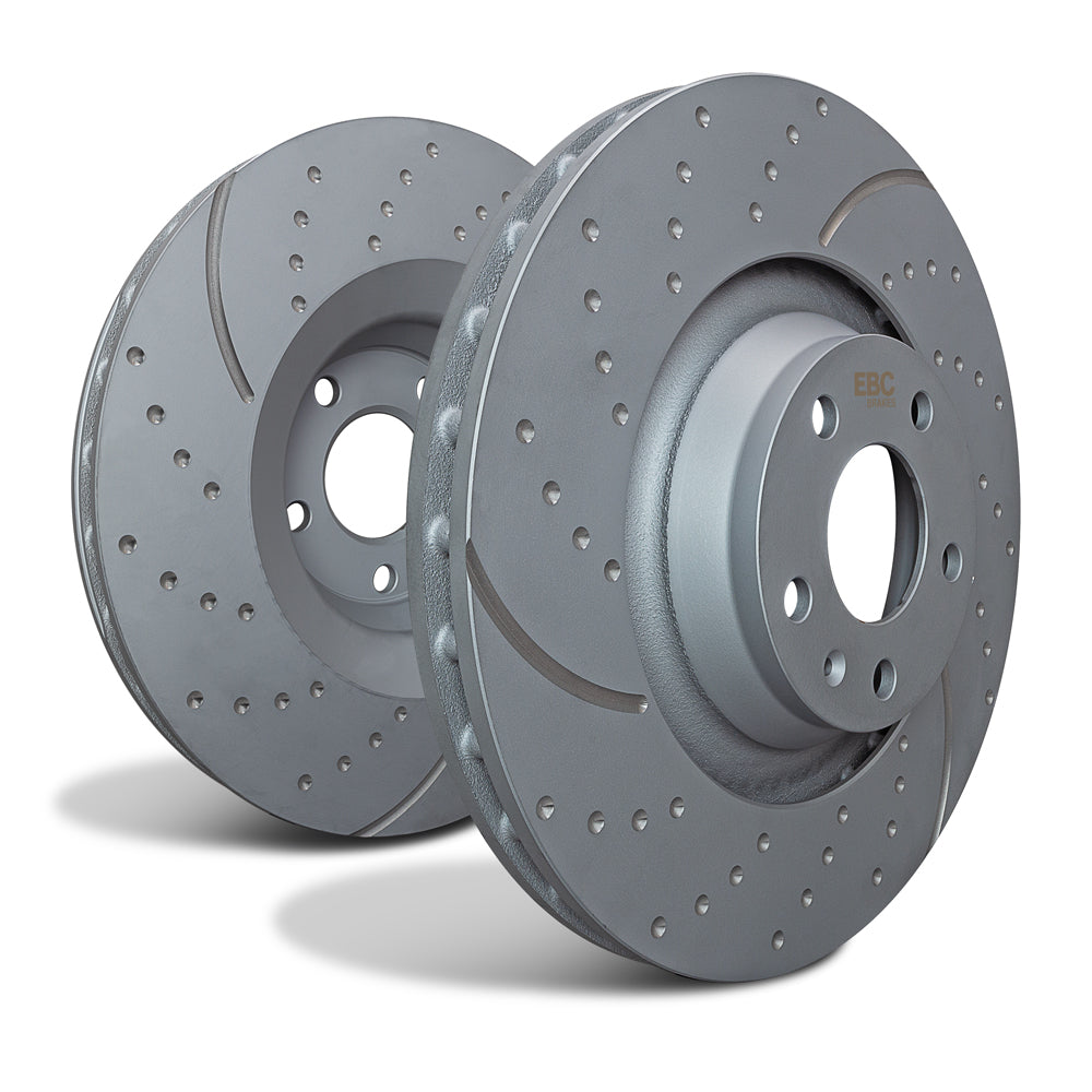 2022-2023 Ford Raptor Performance Front Turbo Grooved Brake Rotors - High-Performance Braking for Off-Road & Towing | Perfect for Heavy-Duty Trucks & Extreme Driving Conditions