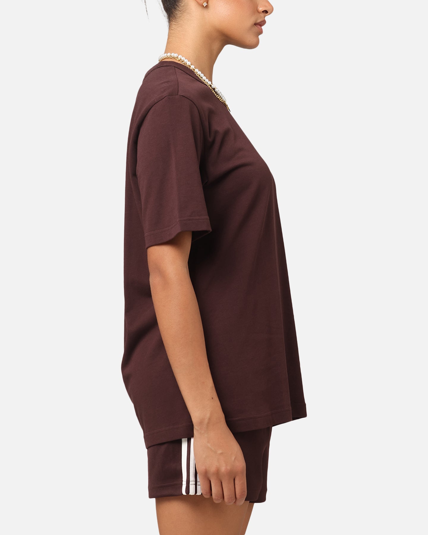 Adidas Graphic T-Shirt for Men - Brown Cotton Casual Tee - Perfect for Streetwear, Gym & Everyday Outfits