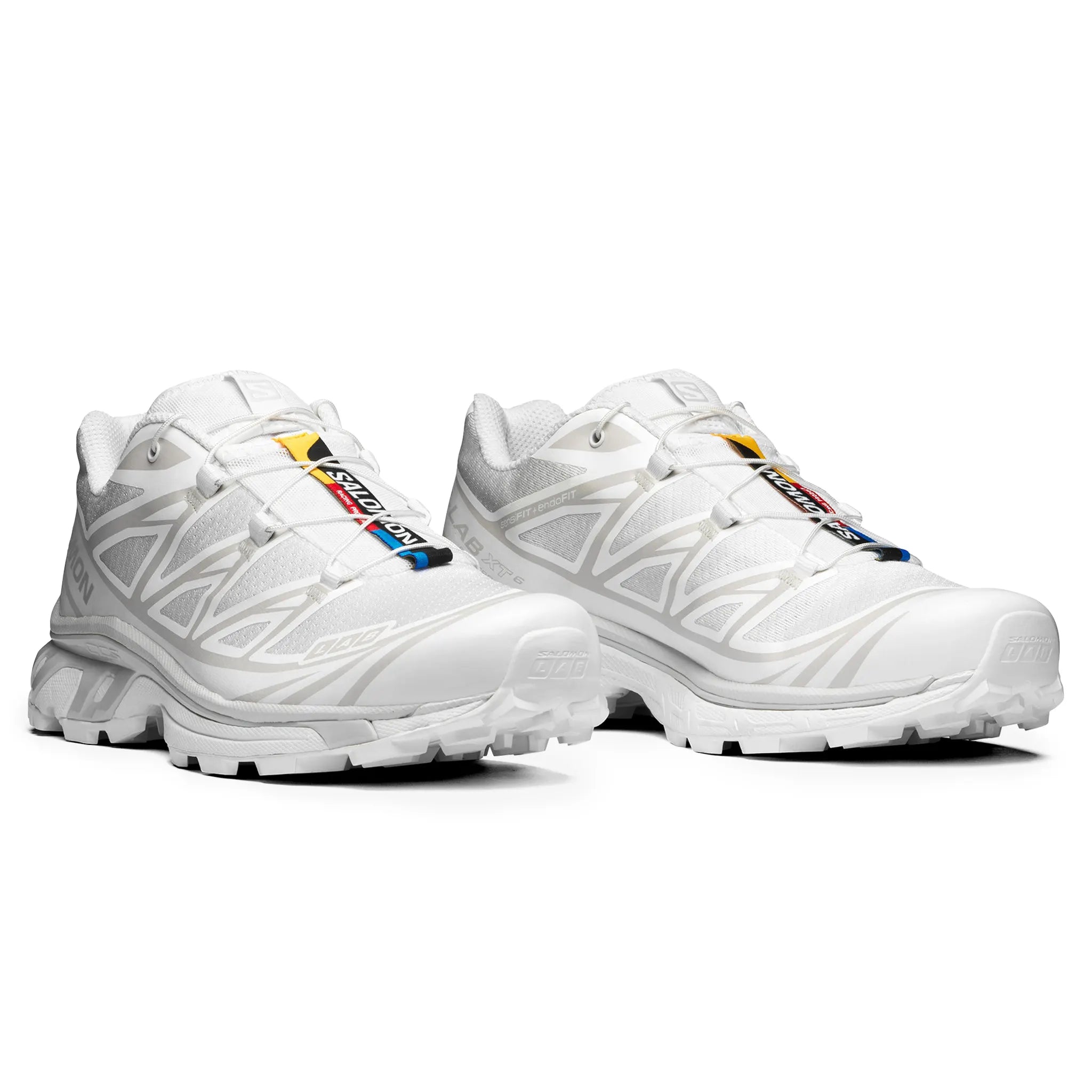 Salomon XT 6 White Trail Running Shoes - Lightweight Hiking Sneakers for Men & Women - Perfect for Outdoor Adventures, Gym Workouts & Daily Wear