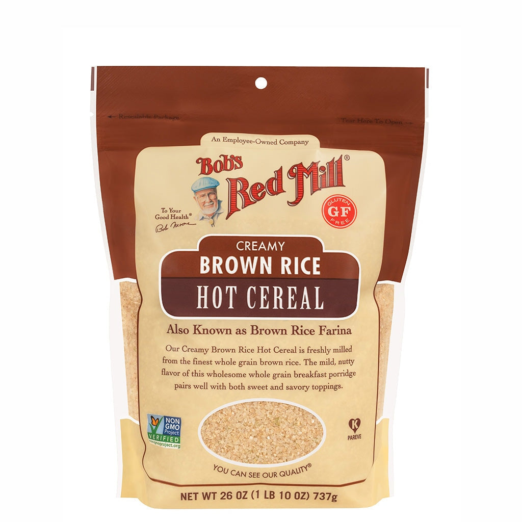 Organic Creamy Brown Rice Hot Cereal by Bob's Red Mill - Gluten-Free Breakfast Cereal for a Healthy Start | Perfect for Quick Meals & Vegan Diets