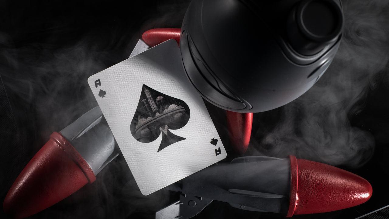Bicycle Playing Cards Retro Rocket - Vintage Style Deck for Magic Tricks, Poker & Card Games | Perfect for Collectors, Gamers & Cardistry Enthusiasts