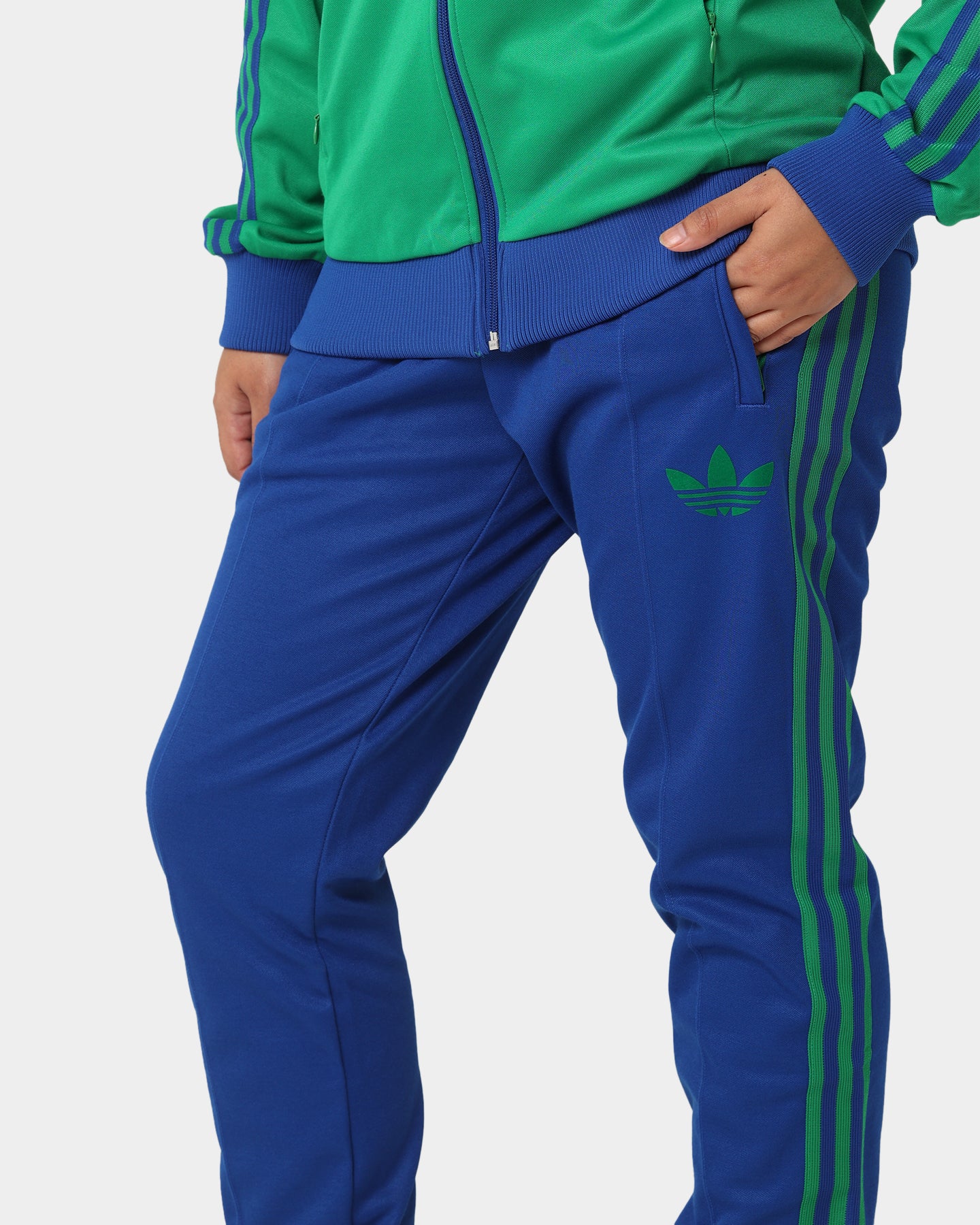 Adidas Adicolor Striped Trackpants for Men - Collegiate Royal Blue Athletic Joggers | Gym Workout, Running & Casual Streetwear