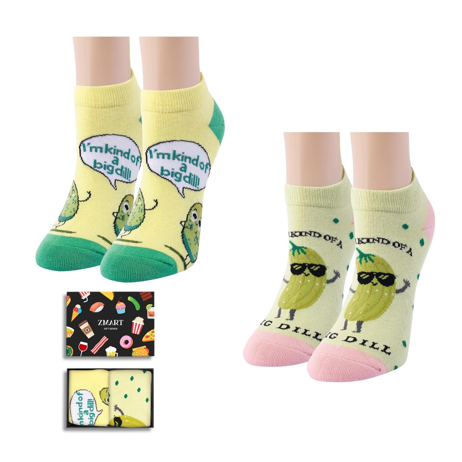 Zmart Funny Animal Socks - Cute Cat, Dog, and Pickle Design Gifts for Dentists, Pet Lovers & Unique Present Ideas - Perfect for Holidays, Birthdays, and Office Secret Santa