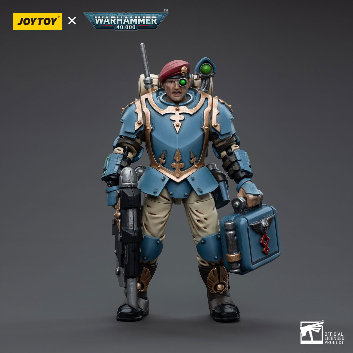 1/18 JOYTOY 3.75-inch Astra Militarum Tempestus Scions Command Squad Action Figure - 55th Kappic Eagles Set (5pcs) - Perfect for Warhammer 40K Collectors, Tabletop Gaming & Display