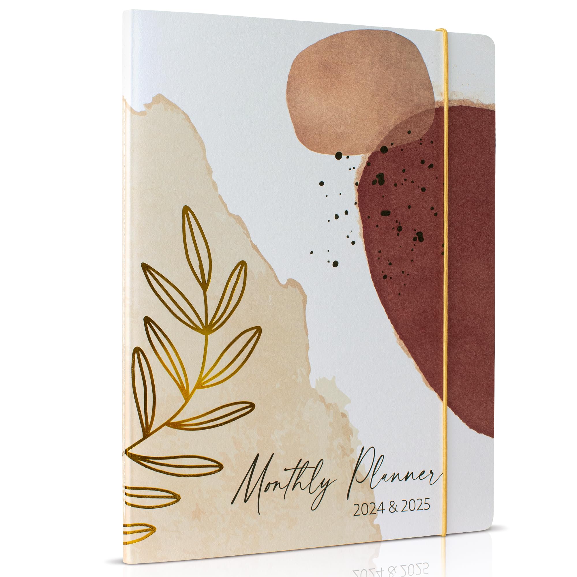 2024-2025 Monthly Planner & Calendar Book - Abstract Design Productivity Planner with To-Do Lists for Work, School & Personal Organization | Perfect for Goal Tracking, Time Management & Daily Scheduling (Jan 2024-Dec 2025)