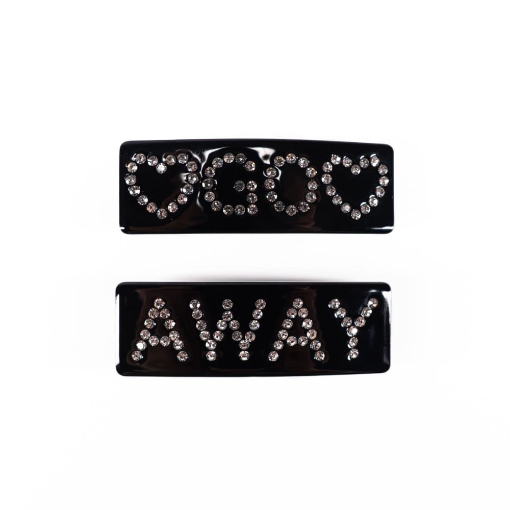 Go Away Hair Clip Set - 6 Pack Non-Slip Hair Clips for Women & Girls - Perfect for School, Work, Parties & Everyday Styling