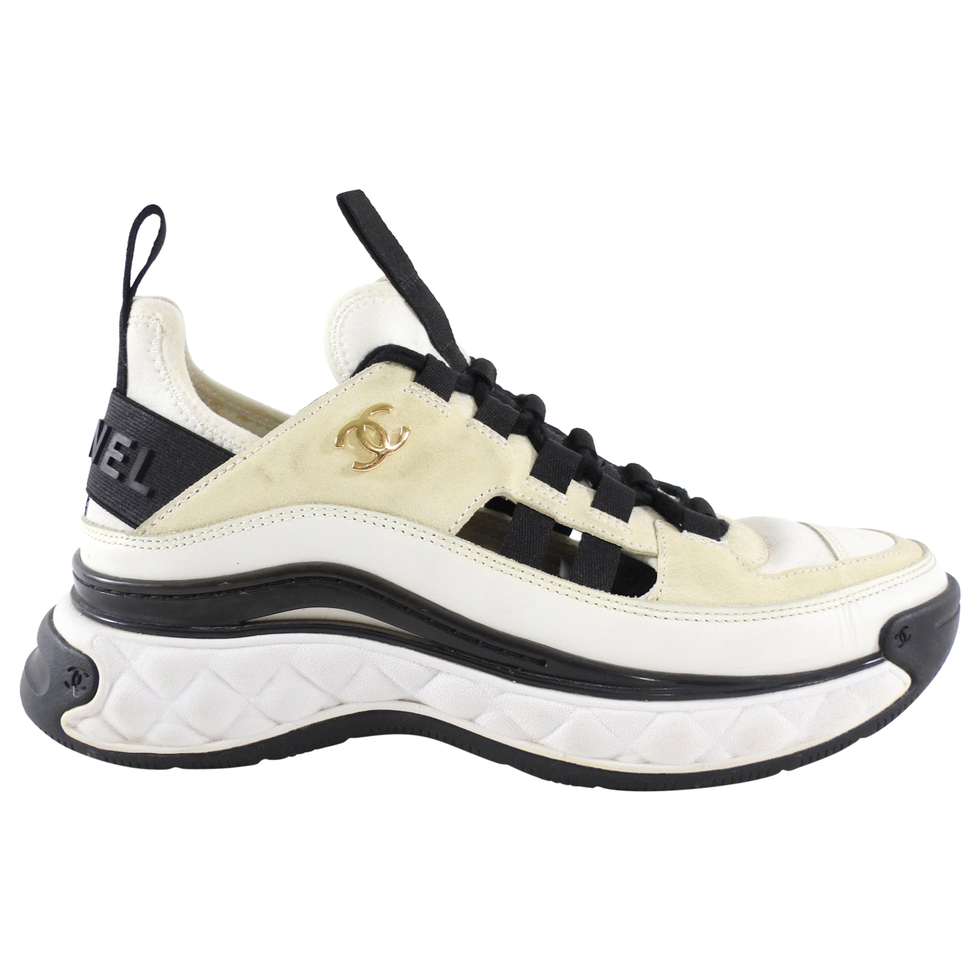 Chanel Interlocking CC Logo Suede Sneakers for Women - Size 36 | Luxury Fashion Sneakers for Casual Wear, Office & Date Night Outfits