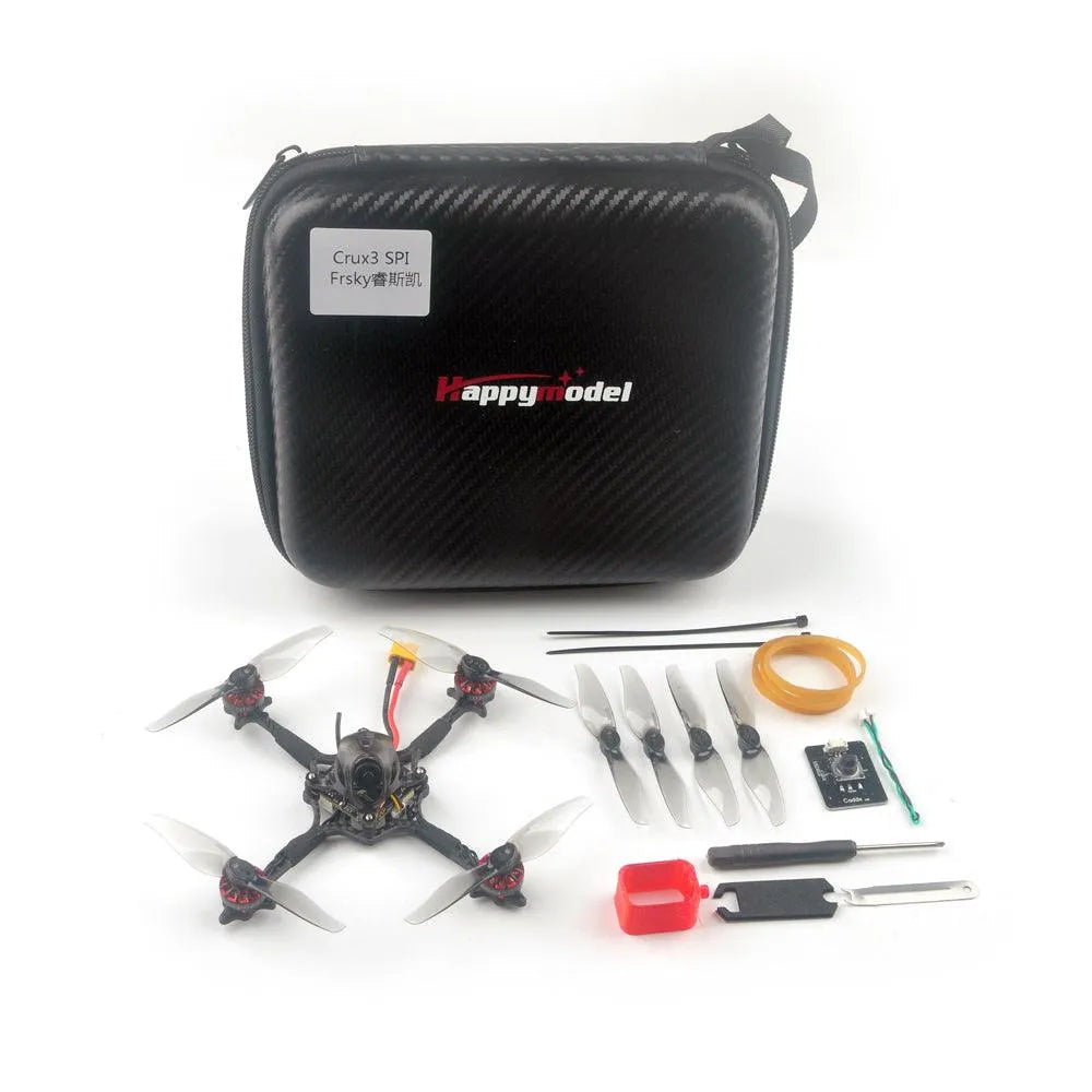 Happymodel Crux3 3 Inch Brushless FPV Drone - 1-2S Compatible with Frsky SPI, Flysky SPI, DSM2/X SPI, RXSR & TBS Receiver - Perfect for Indoor Racing, Freestyle Flying & Aerial Photography