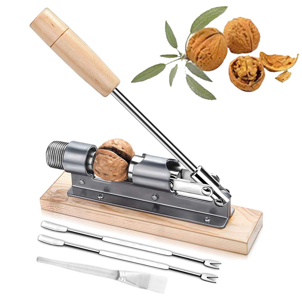 Heavy Duty Nutcracker Tool for Walnuts, Pecans, Almonds - Kitchen & Camping Use